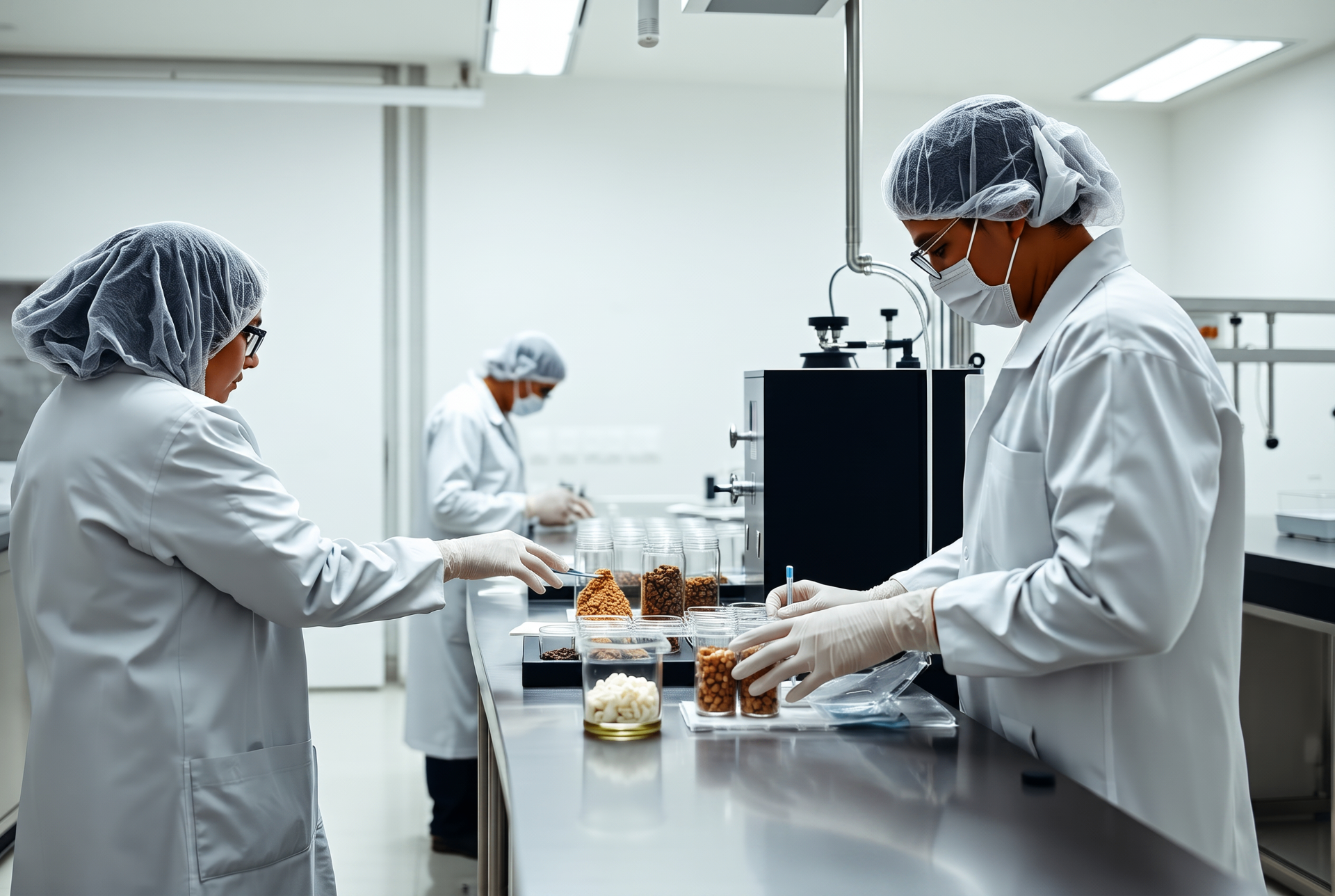 Laboratorio de manufactura BEC S.A.S. con equipos de acero inoxidable en Colombia